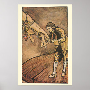Póster Os viagens de Gulliver do vintage por Arthur