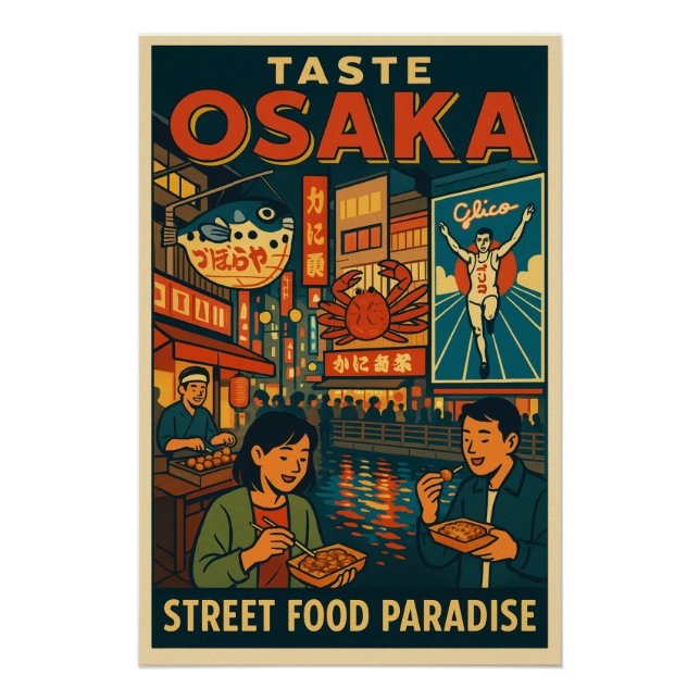Póster Osaka - Paraíso da Comida da rua (Frente)