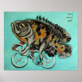 Póster Oscar Em Uma Bicicleta