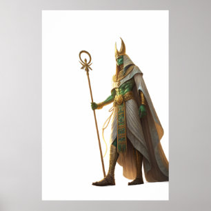 Poster Osíris Senhor da Eternidade Deus Egípcio do Renasc
