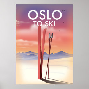 Poster Oslo Para Esqui