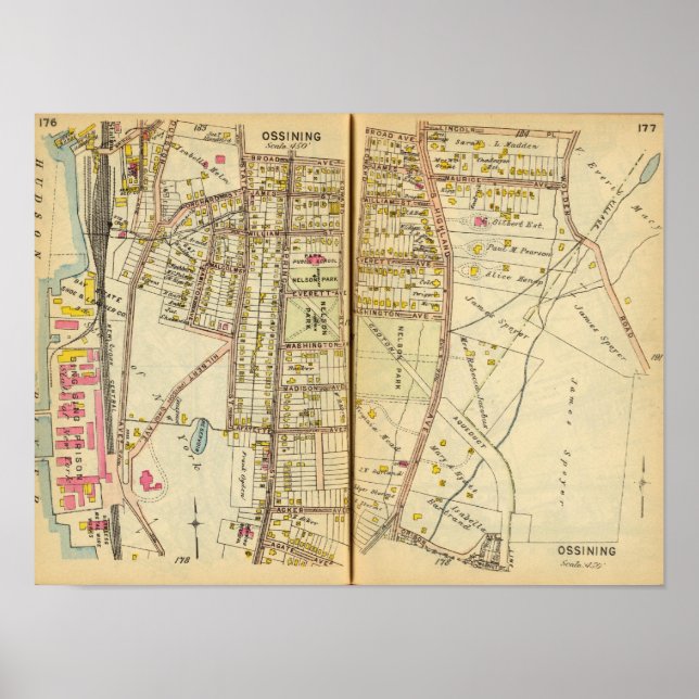 Póster Ossining, Nova Iorque (Frente)