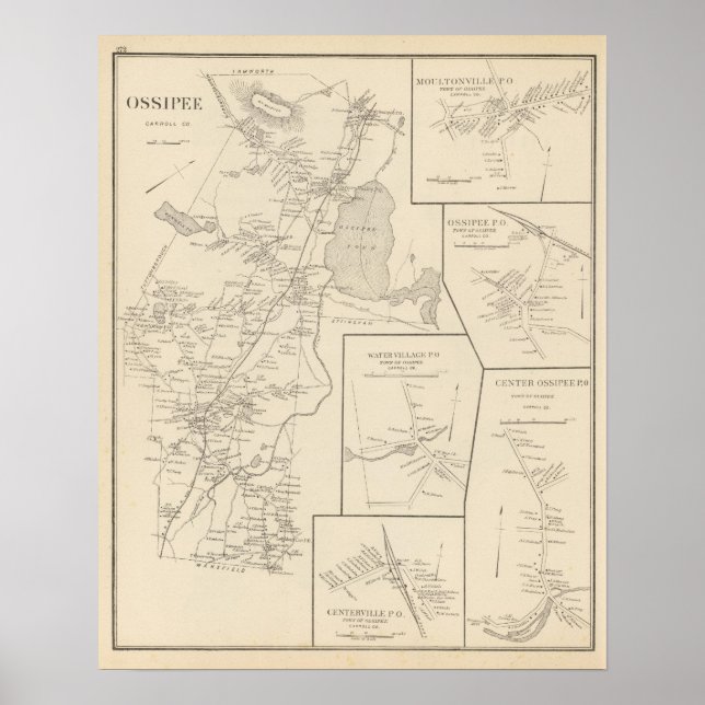 Póster Ossipee, Carroll Co (Frente)