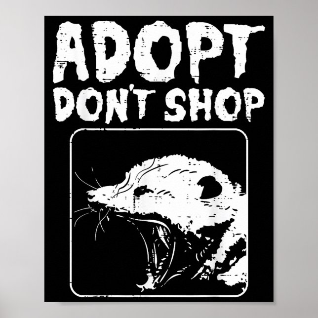 Poster Ossum Adopt Dont Shop Ssum Street Cat Pet Women Me (Frente)