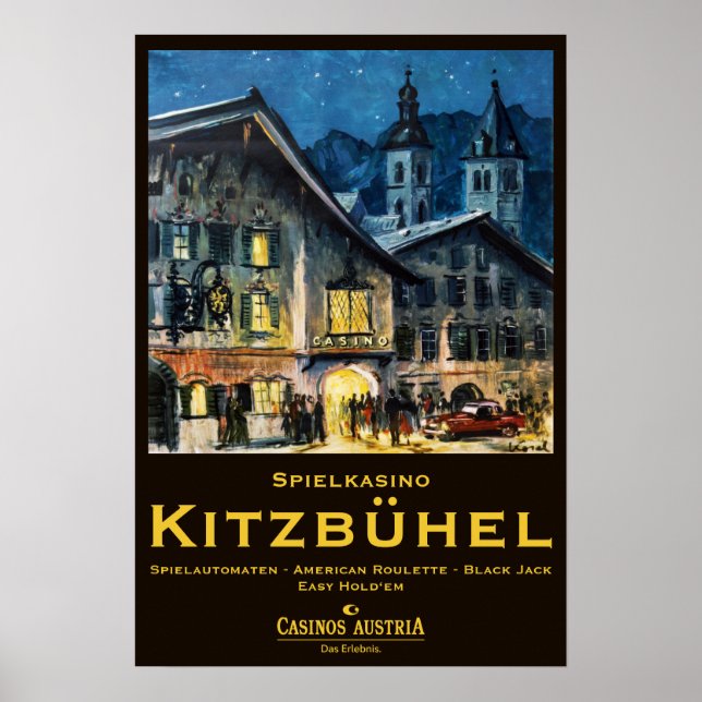 Poster "Österreich: 1938/heute Tirol - Casino Kitzbühel (Frente)