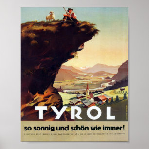 Poster "Österreich: 1947/heute Tirol - Sommer Reise