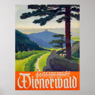 Poster "Österreich: 1956/heute Wien - Wienerwald Reise