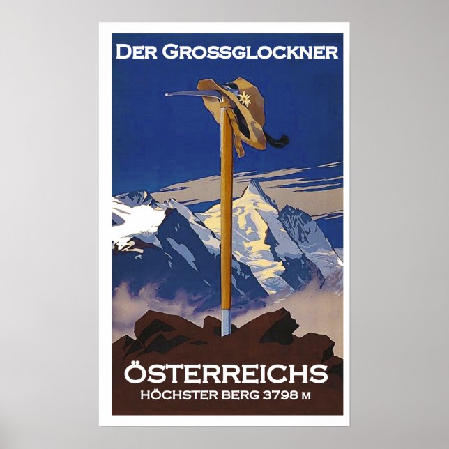 Poster "Österreich: 2021/heute - Der Großglockner ... (Frente)