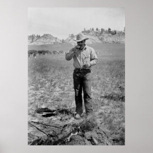 Póster Ostras Rocky Mountain, anos 30