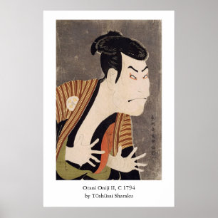 Poster Otani Oniji II de Sharaku 