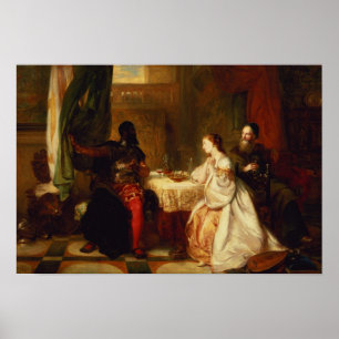 Poster Othello Relacionando Suas Aventuras a Desdemona