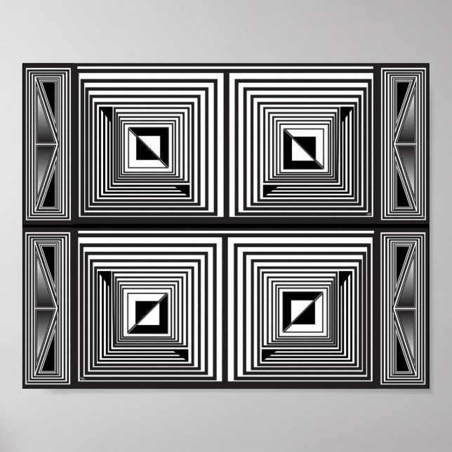 Poster Ótica através de Formas (Frente)