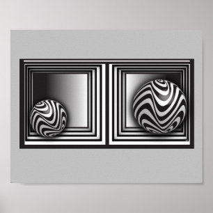 Poster Ótica através de Formas