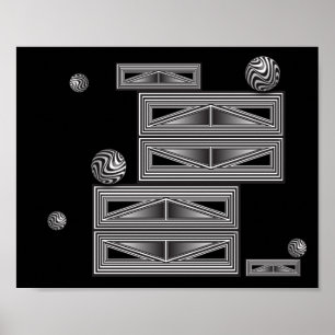 Poster Ótica através de Formas