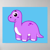 Ótima Ilustração De Um Dinossauro Brontossauro.