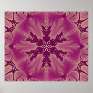 Poster Ótimas Formas Exóticas De Flor Roxo