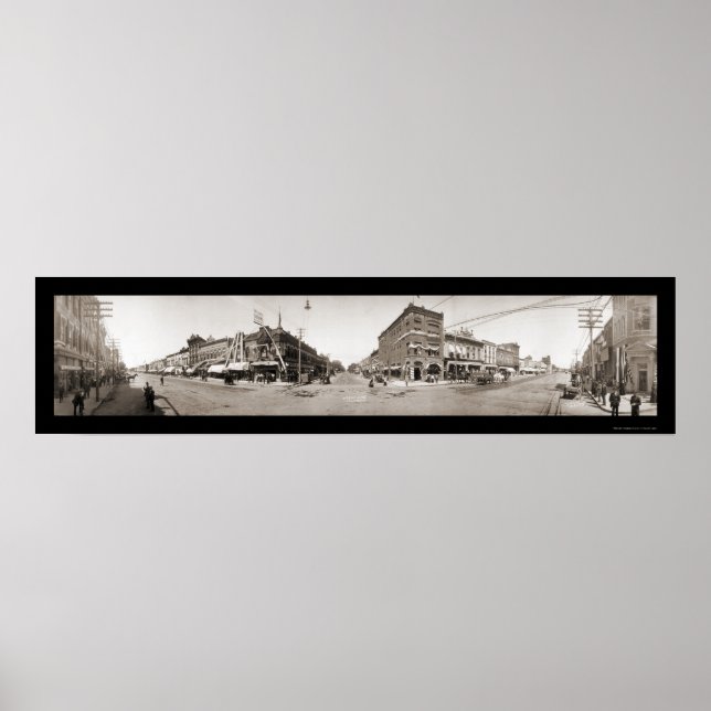 Póster Ottawa, KS Foto 1909 (Frente)