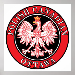 Póster Ottawa Polska Eagle Polonês