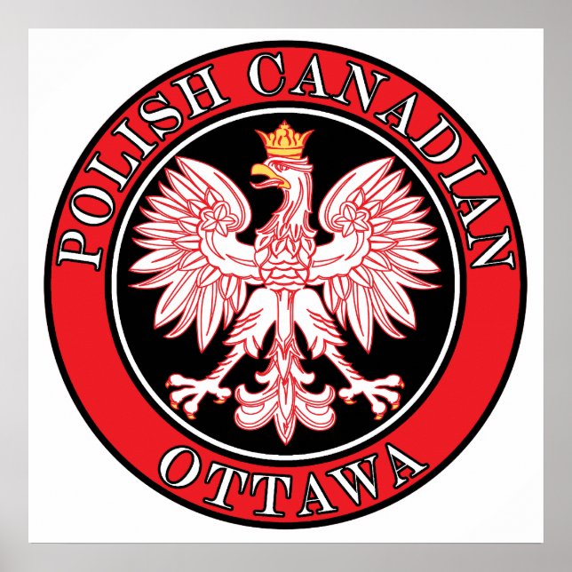 Póster Ottawa Polska Eagle Polonês (Frente)