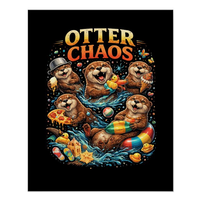 Póster Otter Chaos (Frente)