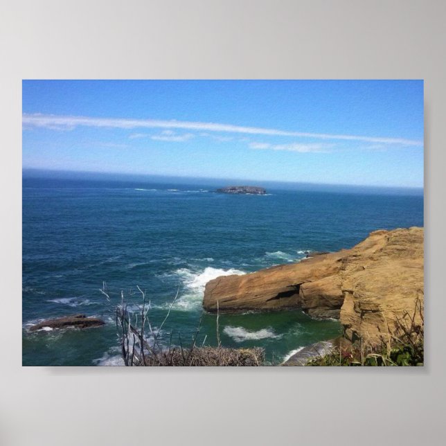 Poster Otter Rock, Costa do Oregon (Frente)