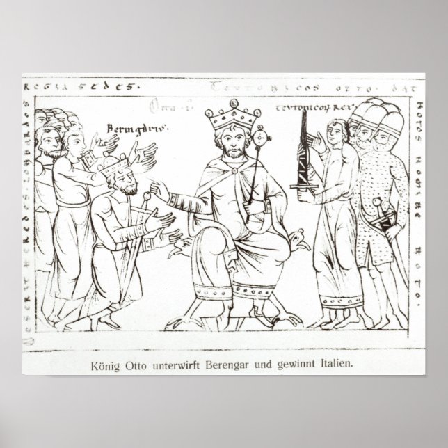 Poster Otto I Submetendo ao Berenger II (Frente)