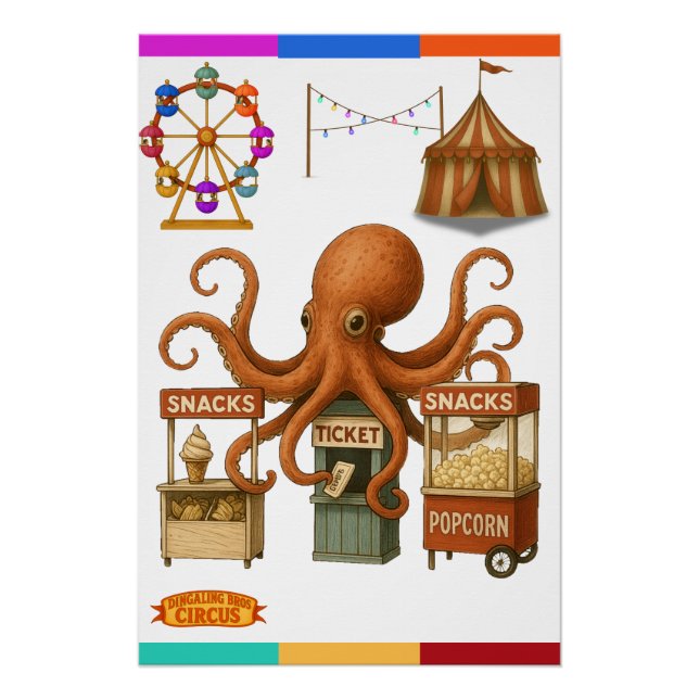 Póster Otto’s circus snack shack (Frente)