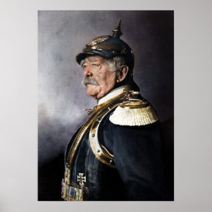 Poster Otto von Bismarck 1894 Colorizado