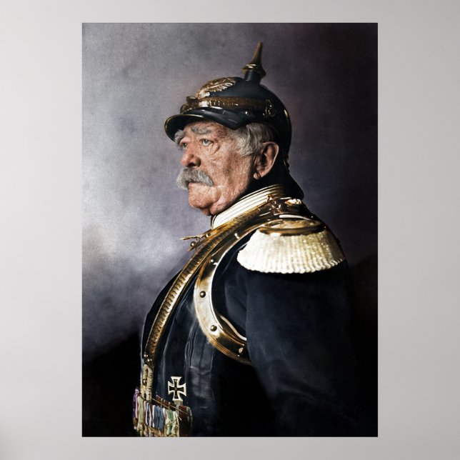 Poster Otto von Bismarck 1894 Colorizado (Frente)