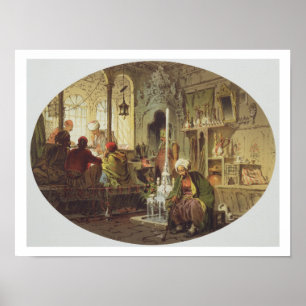 Póster Ottoman Coffee House, 1862 (colour litho)