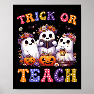 Poster Ou Ensinar O Fantasma Fantasma Pumpkin Spooker Pro