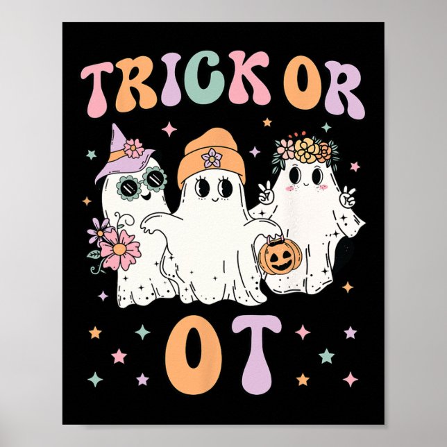 Poster Ou Terapêutica Ocupacional Halloween Gho (Frente)