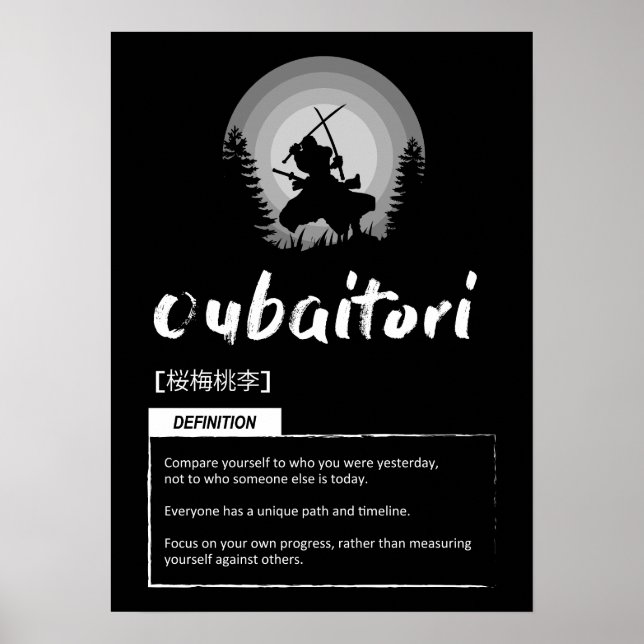Poster Oubaitori - Conceito Japonês De Sucesso - Motivat (Frente)