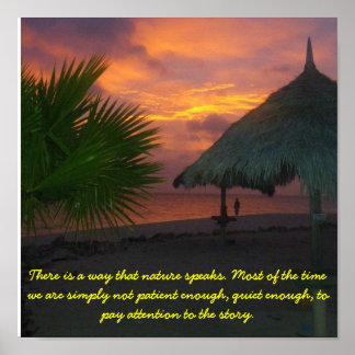 Póster Ouça a natureza