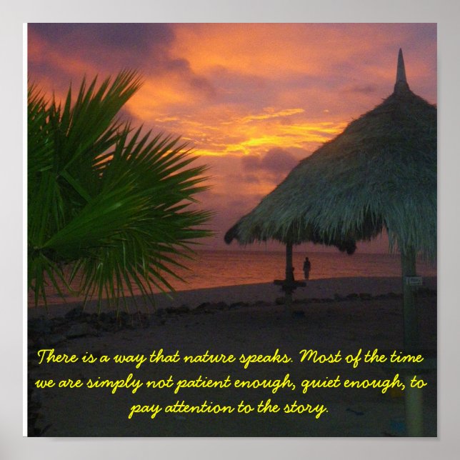 Póster Ouça a natureza (Frente)