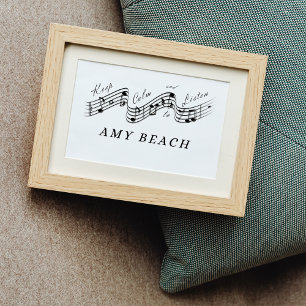 Poster Ouça Amy Beach Best Classical Music Composer