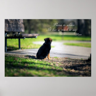 Póster Ouça o silêncio