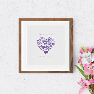 Póster Ouça seu coração. Você saberá a resposta.