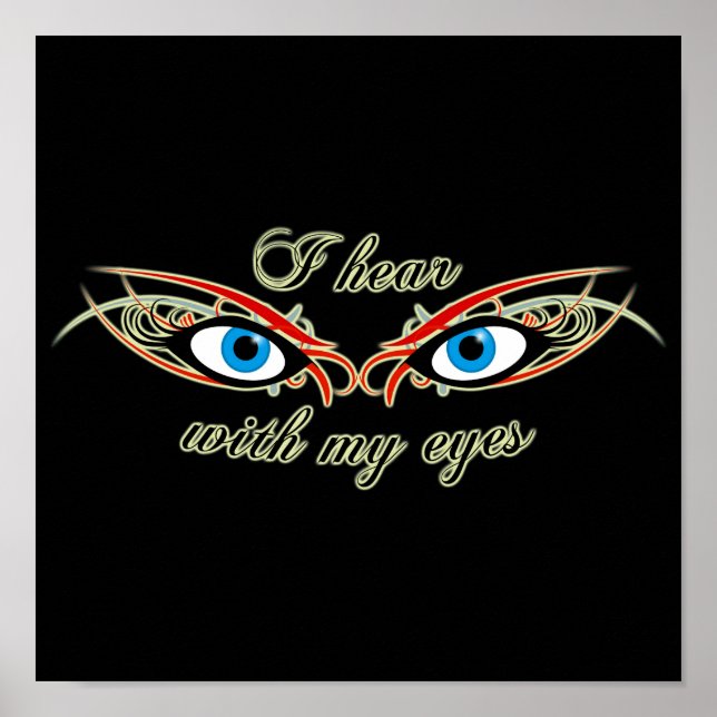 Póster ouço-te. (Frente)