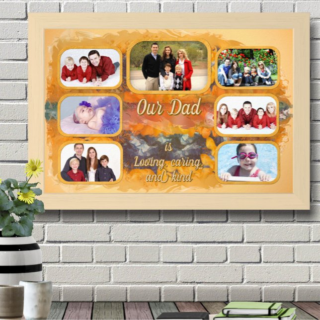 Poster Our Dad Photo Collage Abstract Sunset 0612 Art (Criador carregado)
