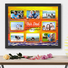 Poster Our Dad Sunset 2443 Family Photo Collage Art Print