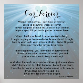 Poster Our Forever ©2014 por Trinka Polite (poster)