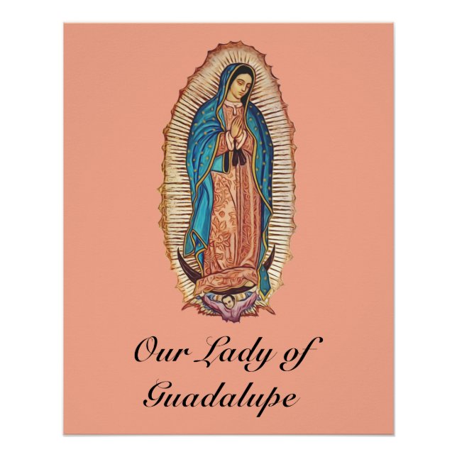 Póster Our Lady of Guadalupe Miraculous Tilma Fine Art (Frente)
