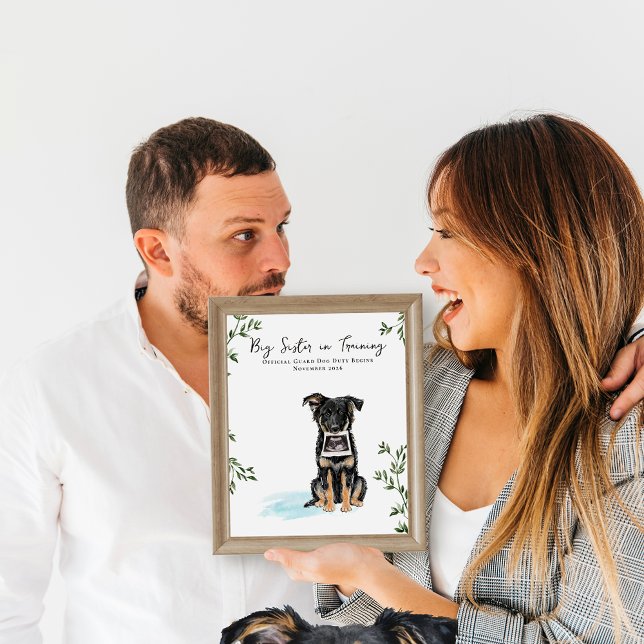 Poster Our Pack Is Growing Dog Pregnancy Photo Prop (Criador carregado)