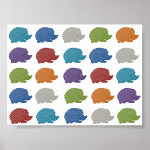 Póster Ouriço do pop art