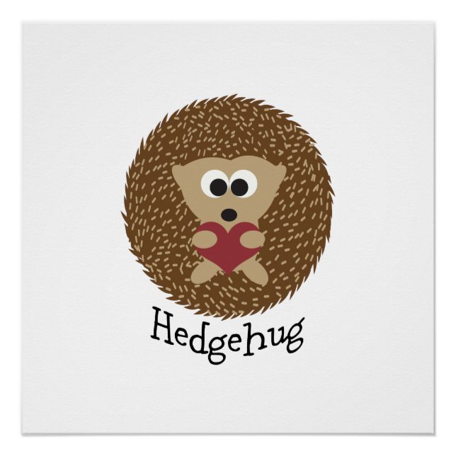 Póster Ouriço Hedgehug (Frente)
