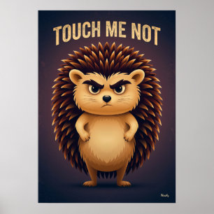 Poster Ouriço 'Não Me Toques' – Personagem de Desenho Ani