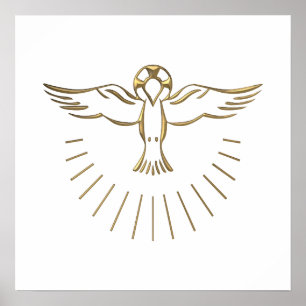 Póster Ouro "3-D" Ascenção do Espírito Santo