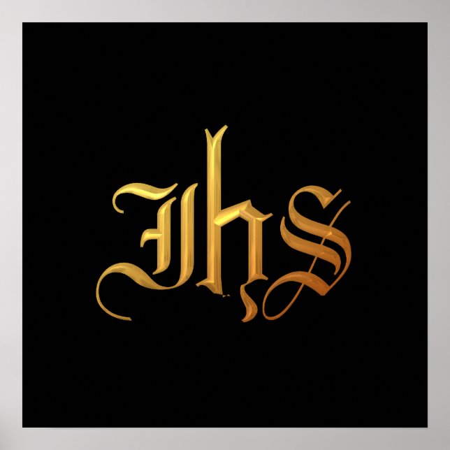 Poster Ouro "3-D" IHS (Frente)