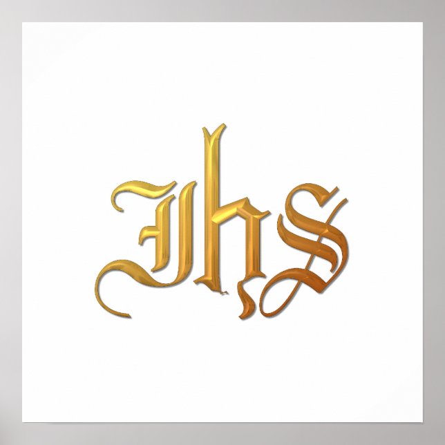 Póster Ouro "3-D" IHS (Frente)